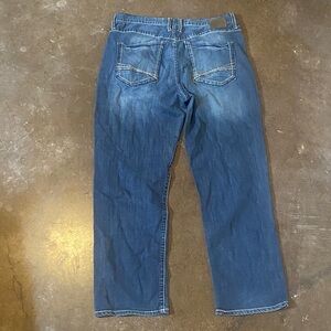 BKE Men's Straight Leg Denim Jeans in Blue size 36R